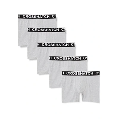 Image of Crosshatch Mens Boxers Shorts Multipack Underwear Gift Set Colour Trunk Boxers(M/Grey Marl)