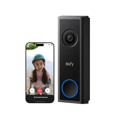 Image of eufy Security Video Doorbell Camera Wireless C30, Live Call, 2K FHD, Battery Powered, 16:9 Wide View, Easy Installation, Human and Motion Detection, HomeBase S380 Compatible (Renewed)