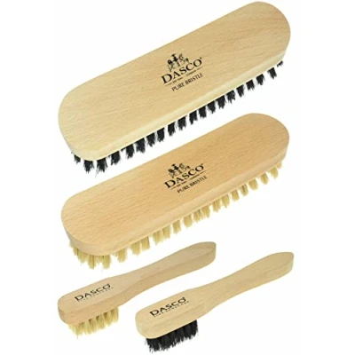 Image of Dasco Large Bristle Shoe Brush Set, Grey,black