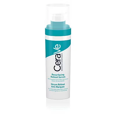 Image of CeraVe Resurfacing Retinol Serum with Ceramides &amp; Niacinamide for Blemish Prone Skin 30ml