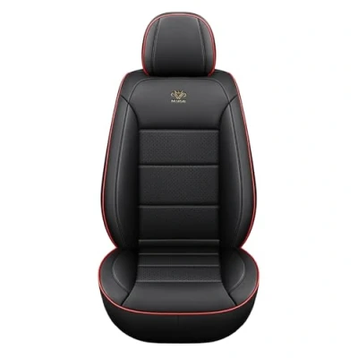 Image of NOBQUA Car Seat Covers Premium Waterproof Leather Cushion Universal Accessories Fit SUV Truck Sedan Automotive Vehicle Auto Interior Protector Full Set 5 Front and Rear Cover Sets