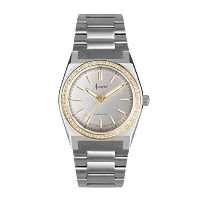 Image of Accurist Ladies Origin 32mm Quartz Watch in Silver with Analogue Display, and Stainless Steel Bracelet 70016