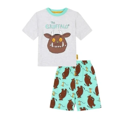 Image of Gruffalo The Boys Girls Short Cotton Kids Pyjama Set (2 3 Years) Grey