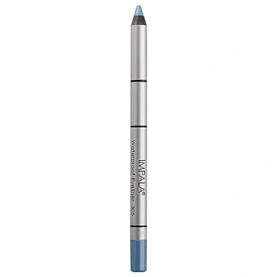 Image of IMPALA Creamy Waterproof Light Blue Eyeliner Pencil 305 Defined Contour or Smokey Effect Dense and Texture, Easy to Apply Bright, Long Lasting, Water Resistant Color