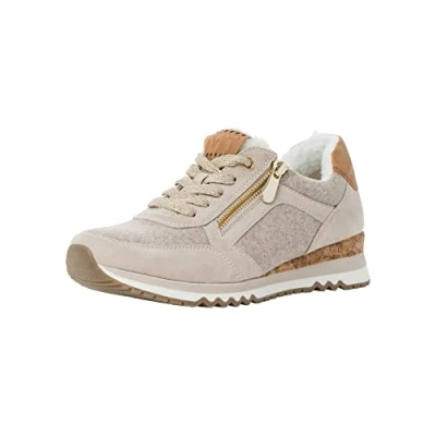Image of Marco Tozzi Women&#039;s 2 23724 29 Sneaker, Ecru Comb, 6.5 UK