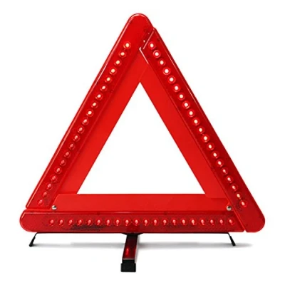 Image of AUTLY Foldable Warning Triangle LED Safety Car/Roadside Reflective Emergency Reflector Flasher