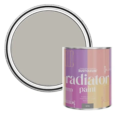 Image of Rust Oleum Brown Heat Resistant Radiator Paint in Satin Finish Gorthleck 750ml