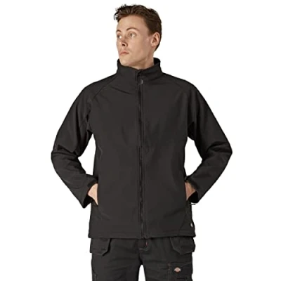 Image of Dickies Outerwear for Men, Softshell Jacket, Waterproof, Black, XL