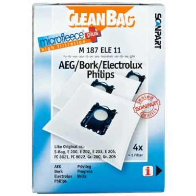Image of Scan Part M 187 ELE 11 Electrolux Cleanbag S BAG