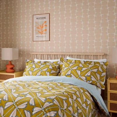 Image of Scion Living Moon Flights Duvet Cover Super King Size Chai