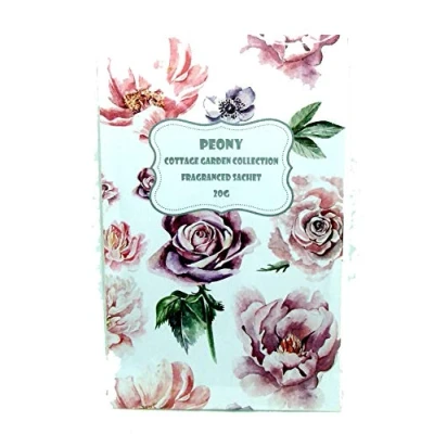 Image of Scented Wardrobe Hanger Cottage Garden Collection Sachet in Peony 20g