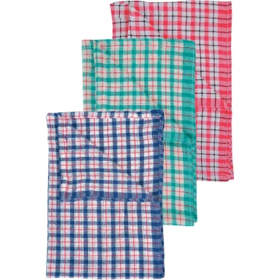 Image of Cotswold Tea Towel Checked Assorted Colours 430X 6 80mm (Pack of 10)