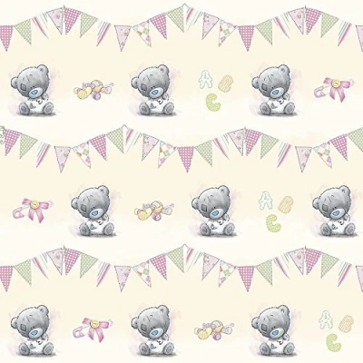 Image of Me To You Luxury Pink Giftwrap Tatty Teddy Bear Wrapping Paper