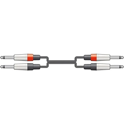 Image of Chord Classic Audio Leads 2 x 6.35mm Mono Jack Plugs 6m