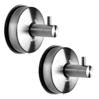 Image of JOMOLA Suction Hooks for Bathroom Shower Hook Stainless Steel Towel Tea Holder Kitchen Vacuum Wall Sucker Glass Hanger Window