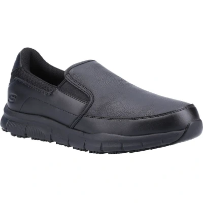 Image of Skechers Men&#039;s NAMPA Groton Loafer, Black Synthetic/Pu, 6 UK