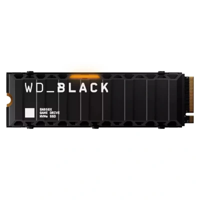 Image of WD_Black SN850X 8TB SSD, M.2 2280 NVMe SSD with Heatsink, Gaming Expansion PCIe Gen4 NVMe, High Performance Internal Read speeds up to 7200 MB/s, Write 6,600 MB/s