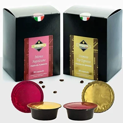 Image of Barista Italiano 100 Capsules compatible with Lavazza A Modo Mio coffee machines (VARIETY PACK)