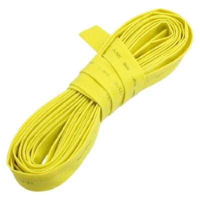 Image of sourcingmap Yellow 10mm Diameter Heat Shrink Tubing Shrinkable Tube Wire Wrap 5M