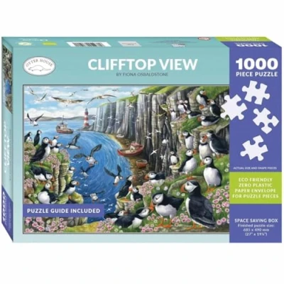 Image of Otter House Gift Jigsaw Puzzle 1000 Piece Clifftop View
