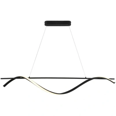 Image of Boa Integrated Led Pendant Ceiling Light Matt Black 3000K 1350Lm