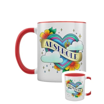 Image of Grindstore Arsehole Tattoo Red Inner 2 Tone Mug