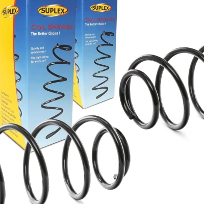 Image of 6R0411105D Coil spring SUPLEX 39338 Front Axle with constant wire diameter white (2x), green (4x) VOLKSWAGEN: Polo V Hatchback