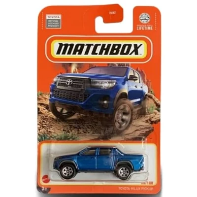 Image of Matchbox Toyota Hilux Pickup, Blue, 35/100