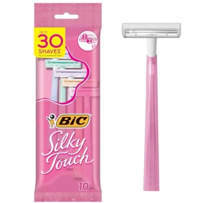 Image of BIC Silky Touch Women&#039;s Disposable Razor, 10 Count