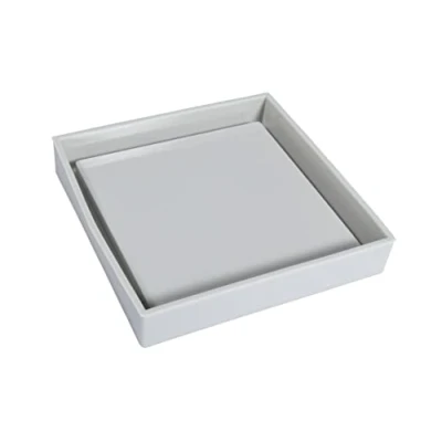 Image of Rayher Square Tray Silicone Casting Mould, Mould for Resin, Concrete or Plaster of Paris, Reusable grey, 10x10x1.5cm, 36127000