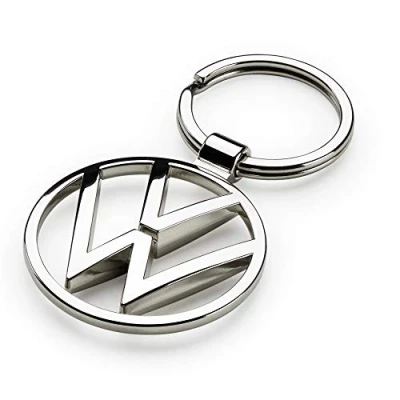 Image of Volkswagen 000087010BN VW Metal Keyring Pendant, Silver