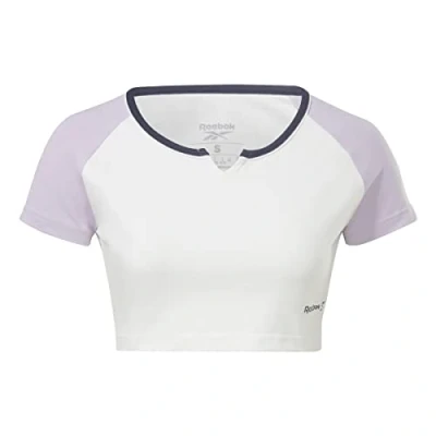 Image of Reebok Women&#039;s Identity Crop T Shirt White XL