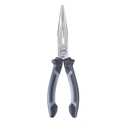 Image of kwb 200mm Flat Nose Pliers, Straight Form, Hardened Cutting Edges, CV Steel, DIN ISO 5745: Versatile Grip &amp; Precise