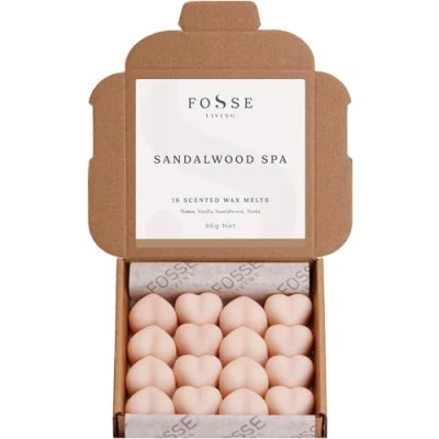 Image of Sandalwood Spa Strong Scented Wax Melts 16 Pack The Gift for Every Occasion Made in UK