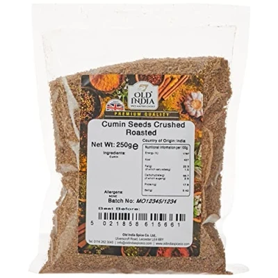 Image of Old India Cumin Seeds Crushed Roasted 250g