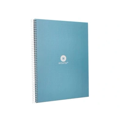 Image of Liderpapel Spiral Notebook A4 Micro ANTARTIK Cover Lined 80H 90 g Ruled Dots 1 Band 4 Drills Sky Blue