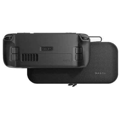 Image of Skull &amp; Co. GripCase SD Bundle for Steam Deck/OLED: A Soft Protective Case with Textured Grips Full Protection and Stand, Shock Absorption Non Slip Anti Scratch Cover Design (with Carrying Case)