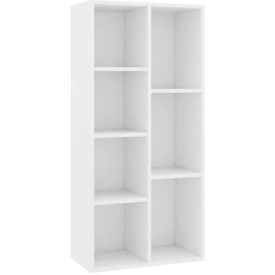 Image of vidaXL Book Cabinet White 50x25x106 cm Engineered Wood