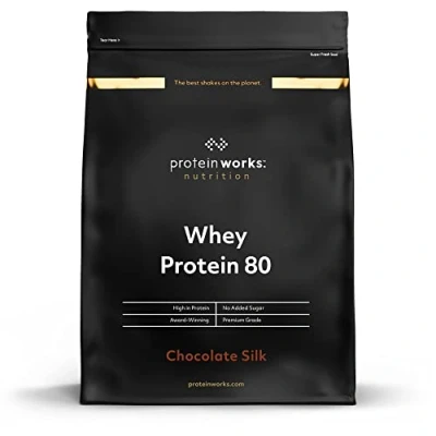 Image of Protein Works Whey 80 (Concentrate), Low Calorie Shake, 16 Shakes, Chocolate Silk, 500g