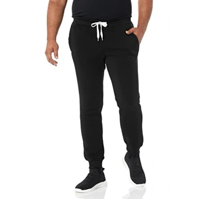 Image of Southpole Men&#039;s 1570 Basic Active Fleece Jogger Sweatpants, Black, 4XL/Big