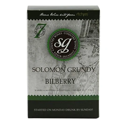Image of Solomon Grundy Bilberry 7 Day Country Wine Kit Makes 6 bottles (4.5 litres)