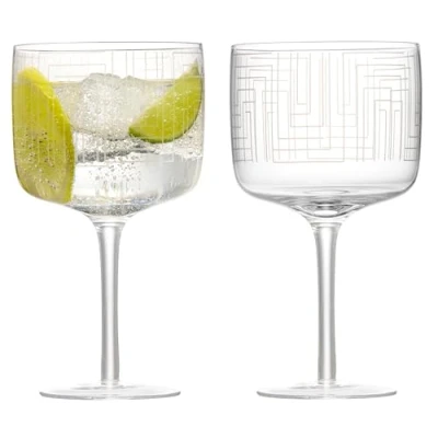 Image of Anton Studio Designs Maze Set of 2 Gin Glasses