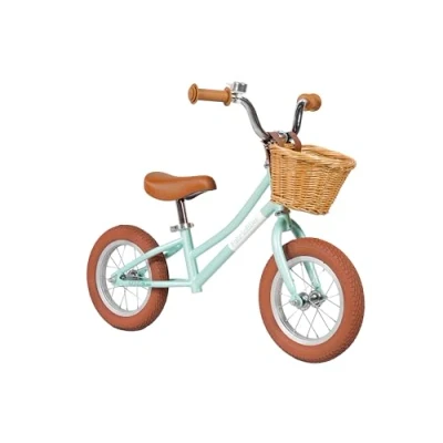 Image of FabricBike Mini 12&quot; Balance Bike for 18 Months 4 Years Old Boys Girls. No Pedal Training Bicycle. Ultralight Learning with Adjustable Handlebars and Saddle. (Mini CLASSIC Mint Green)
