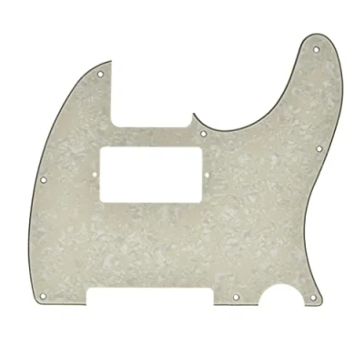 Image of KAISH 8 Hole Tele Guitar Humbucker Pick Guard TL Pickguard for Telecaster/Tele Made in USA/Mexico Aged Pearl