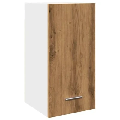 Image of vidaXL Hanging Cabinet Artisan Oak 30x31x60 cm Engineered Wood Wall Storage Space Saver Kitchen