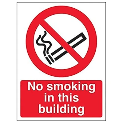 Image of V Safety Eco Friendly Prohibition No Smoking Strictly On These Premises 200 X 300mm