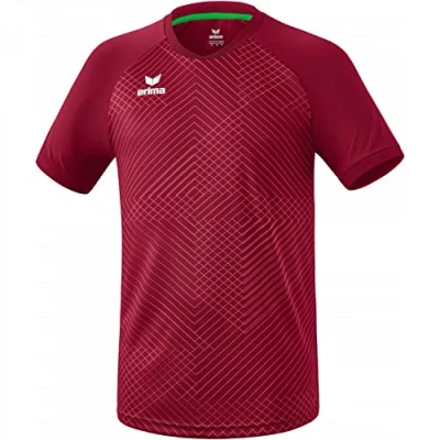 Image of Erima Madrid 2.0 Men&#039;s Short Sleeved Jersey Burgundy