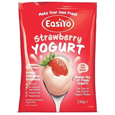 Image of Easiyo Strawberry Flavoured Yogurt Sachet 240g