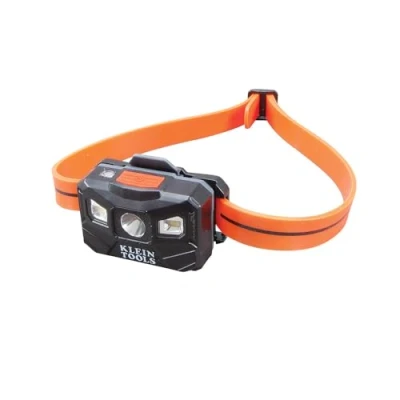 Image of Head Lamp, Rechargeable Headlamp for Hardhats, LED Spot Lamp and Flood Light Klein Tools 56034