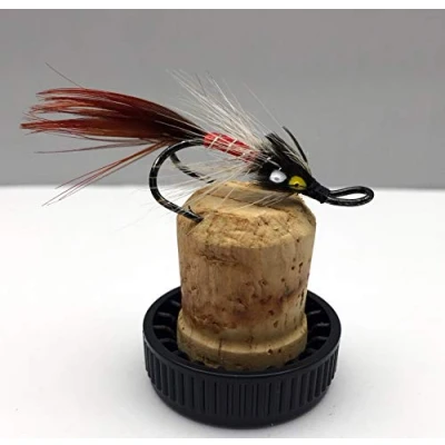 Image of BestCity Fly Fishing Salmon flies Curry&#039;s Red Shrimp Doubles sizes 6 10 Pack of 8 UK Quality tied PACK#189